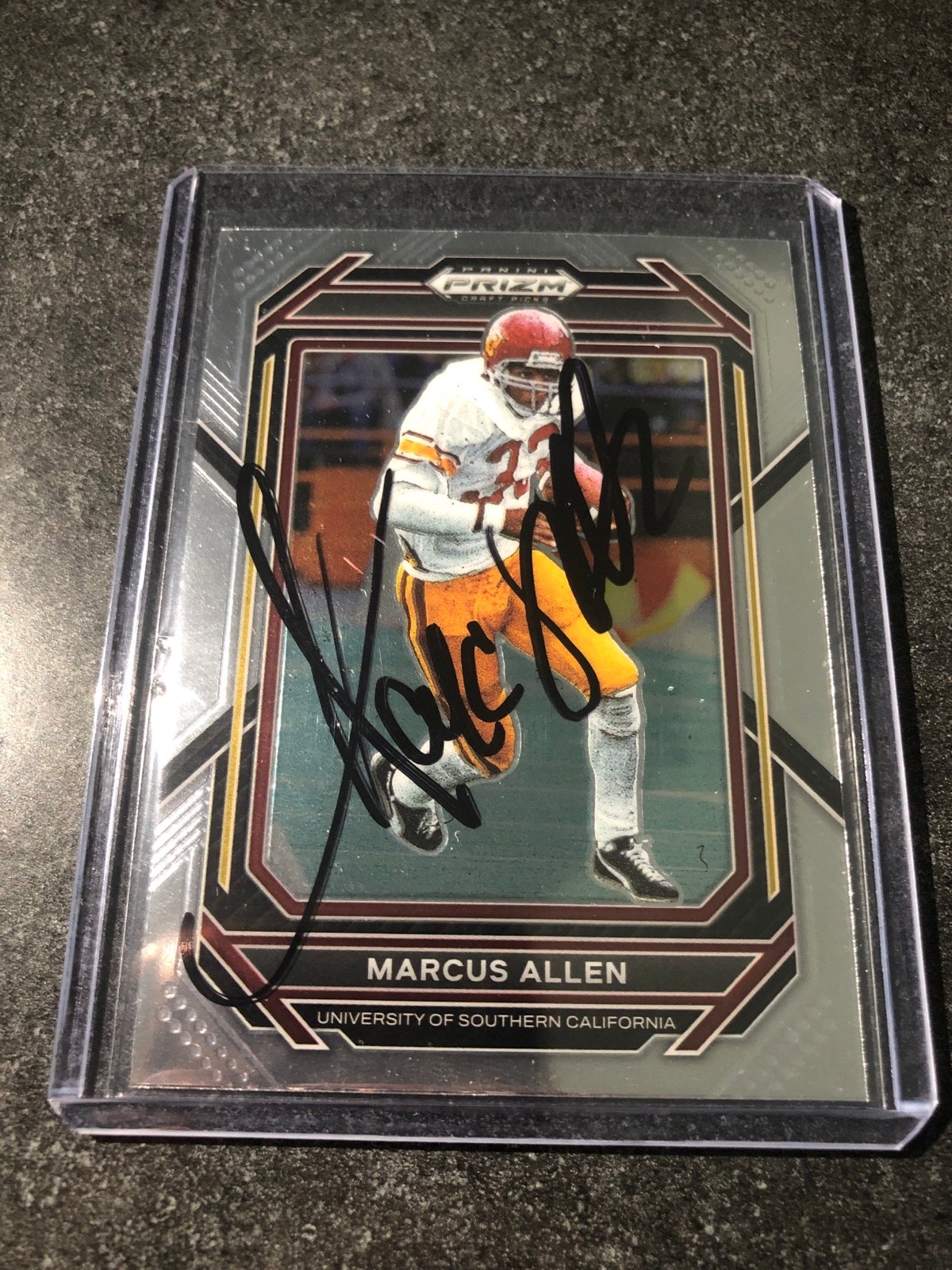 Marcus Allen Autographed football card