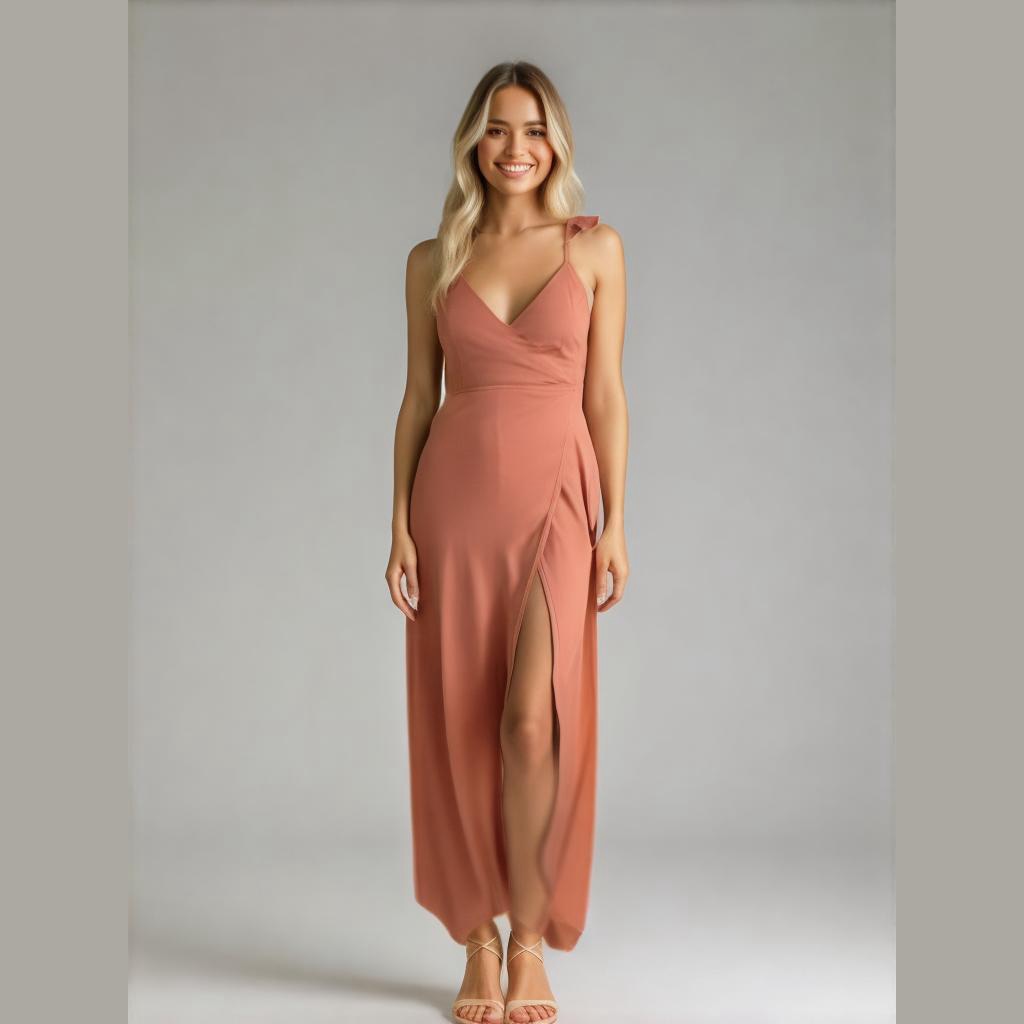 Lulus Women Large Rose Romantic Party Chic Here's To Us Rose High-Low Wrap Dress