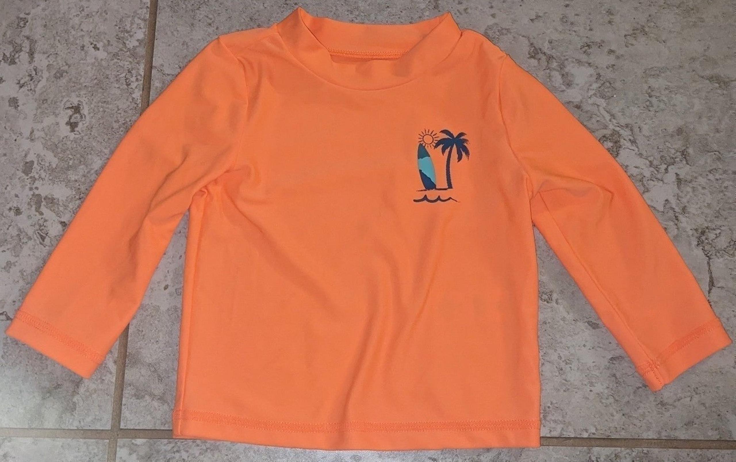 Carter's Boy’s Orange Rashguard Shirt NWOT