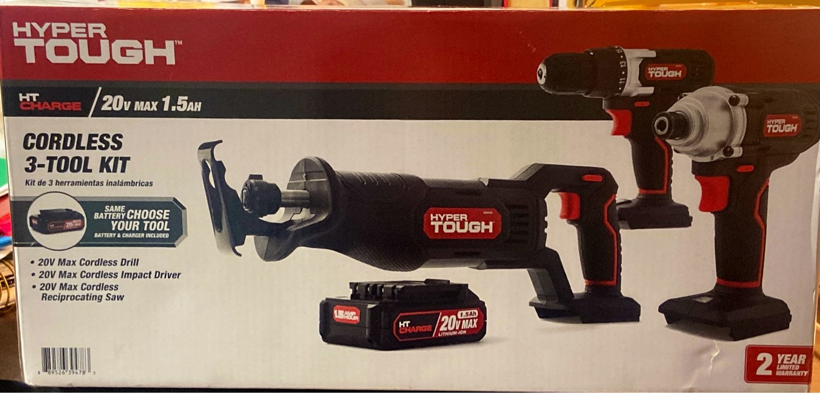 Cordless Three tool kit 20 V max cordless drill 20 V max cordless impact driver