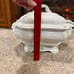 Vintage Red Cliff Ironstone Soup Tureen with Serving Spoon