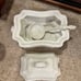Vintage Red Cliff Ironstone Soup Tureen with Serving Spoon