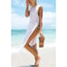 New. L*SPACE white fringe lace up cover up. Small. Retails99