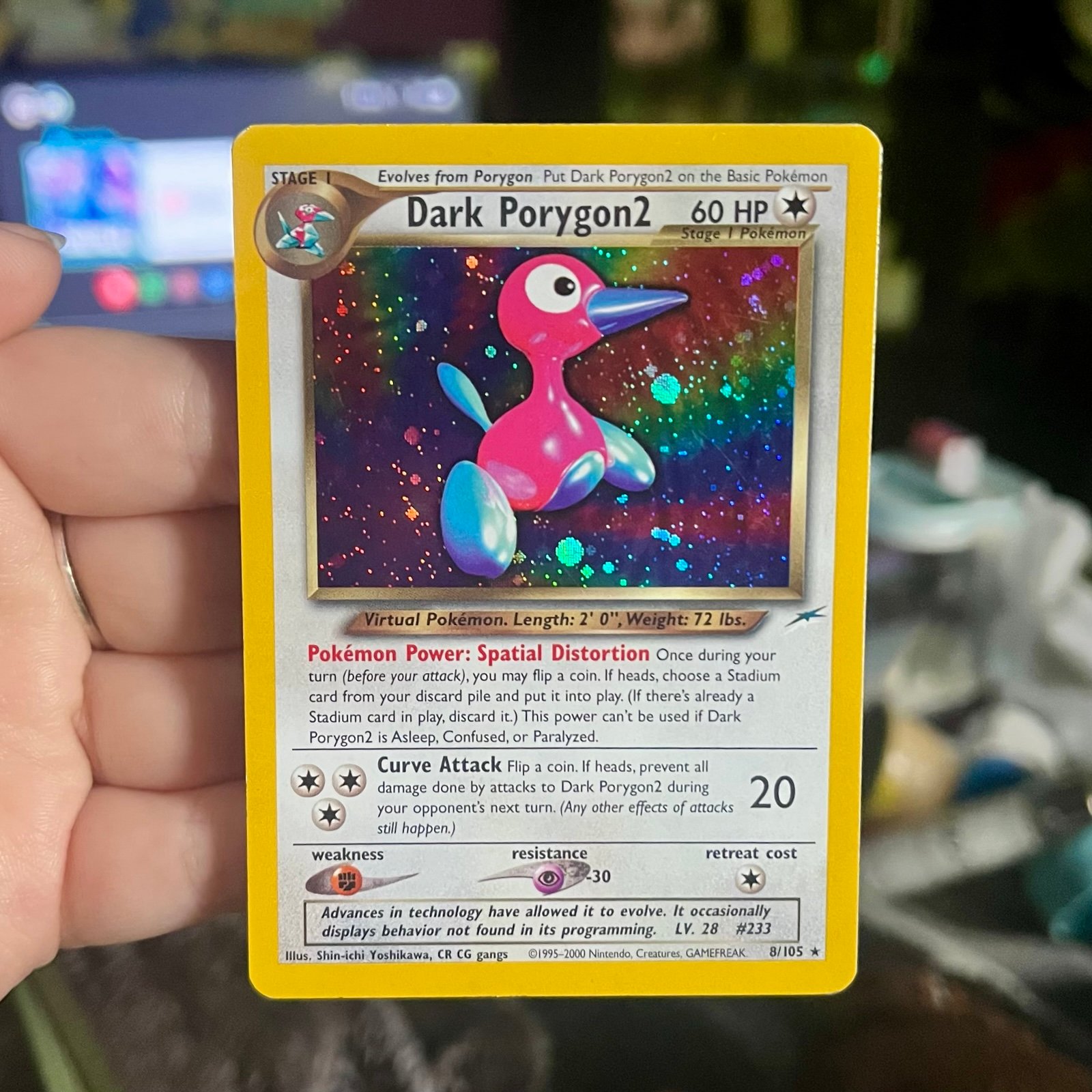 Pokémon Dark Porygon2 Holo Rare Card Neo Destiny 8/105
