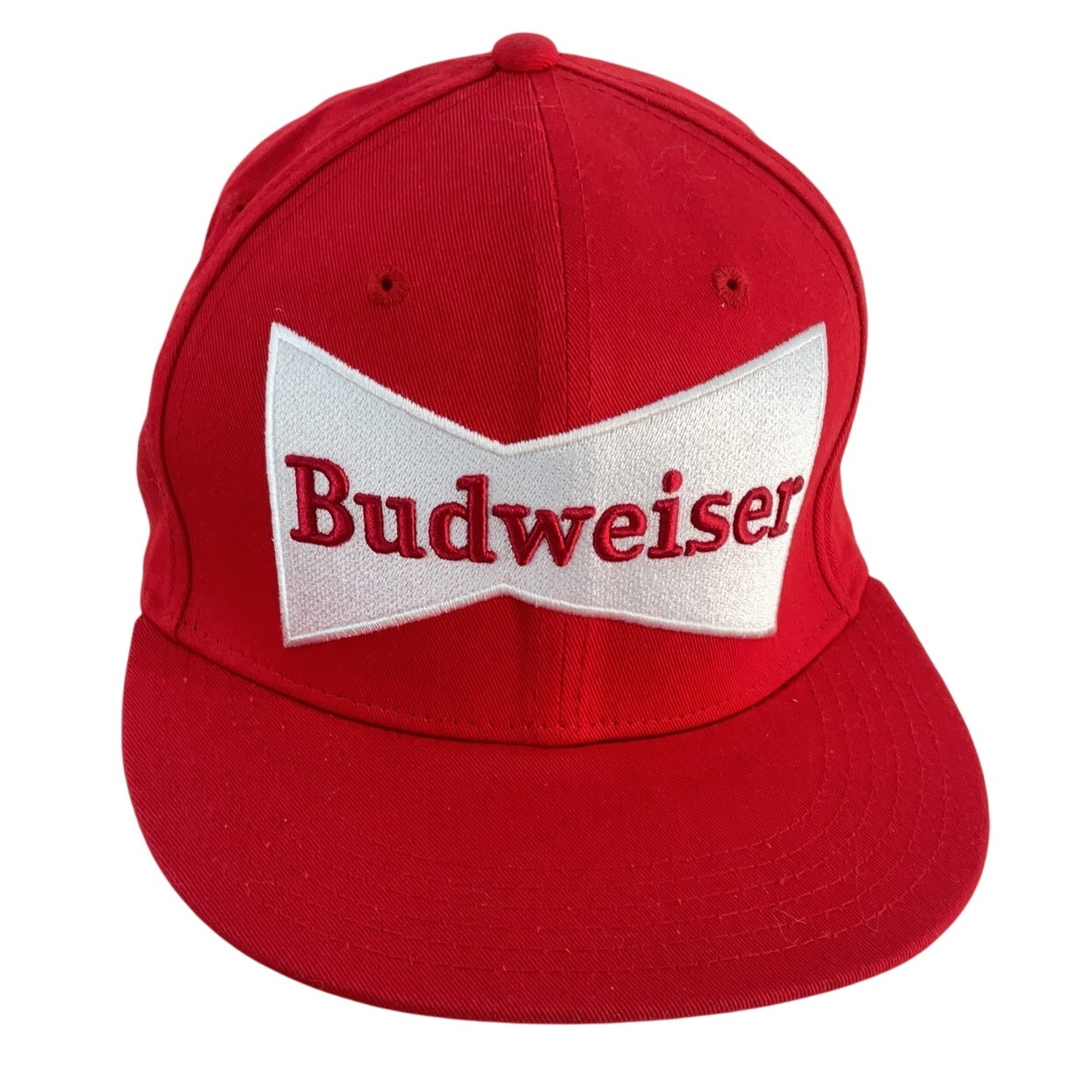 Starter Budweiser Trucker Snapback Hat Red Cotton Men’s One Size Pre-Owned