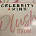 Celebrity Pink Plush cherry and bow blanket