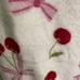 Celebrity Pink Plush cherry and bow blanket