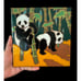 1984 Arius Santa Fe Art Tile PANDAS #4503 8”x8” Italy Tile Trivet RARE