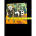 1984 Arius Santa Fe Art Tile PANDAS #4503 8”x8” Italy Tile Trivet RARE