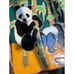 1984 Arius Santa Fe Art Tile PANDAS #4503 8”x8” Italy Tile Trivet RARE