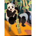 1984 Arius Santa Fe Art Tile PANDAS #4503 8”x8” Italy Tile Trivet RARE