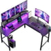 Gaming Desk with LED Lights