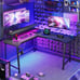 Gaming Desk with LED Lights