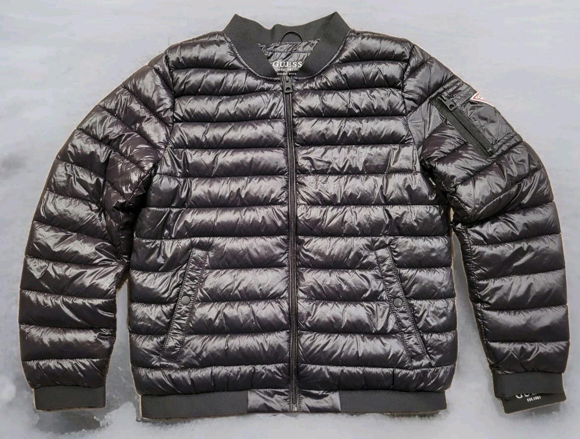 Mens Guess Puffer Jacket Size Large
