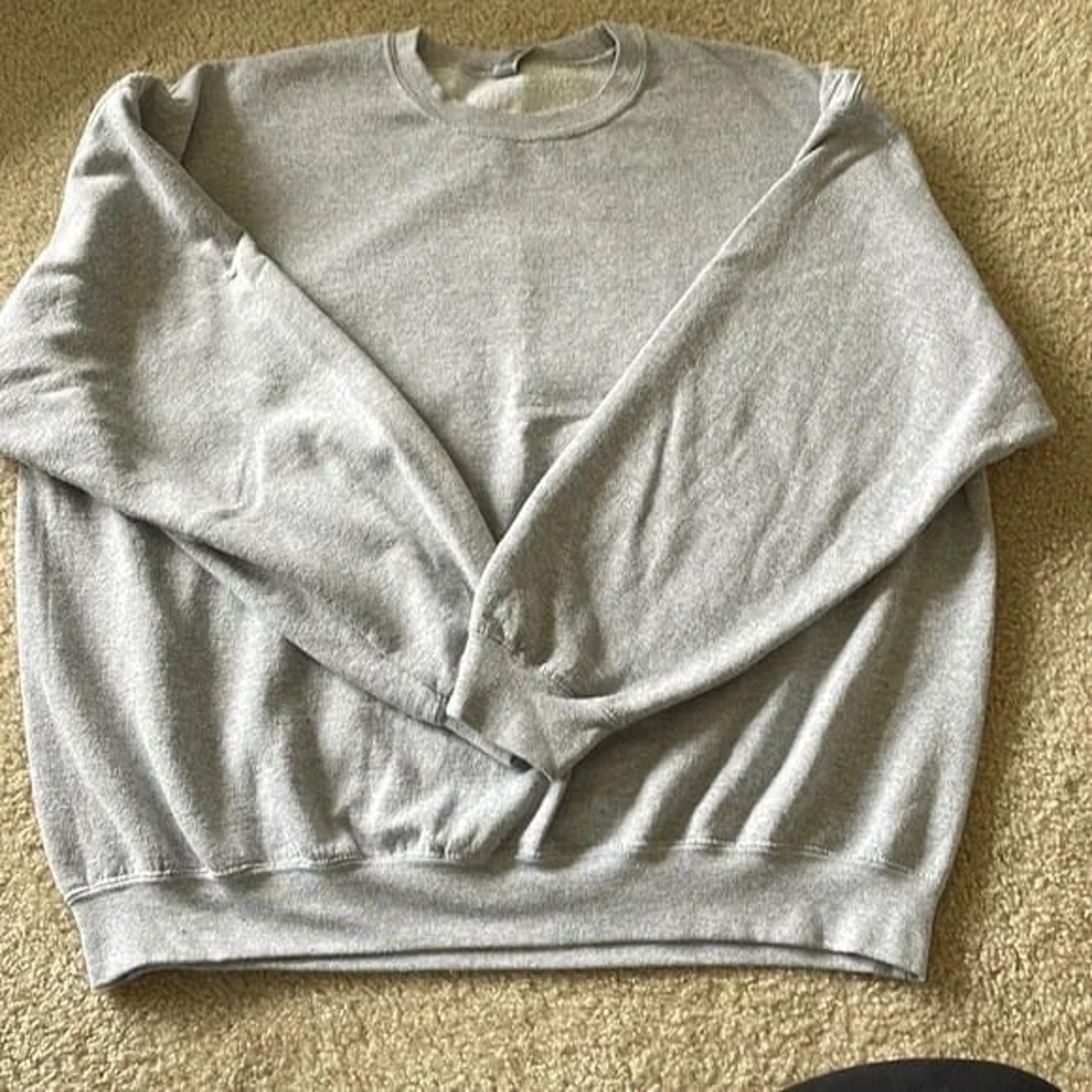 Grey crew neck