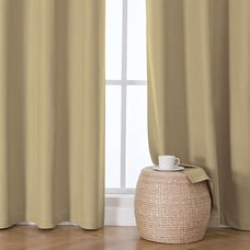 Gold Total Blackout Curtains 63 Inches Long 2 Panels