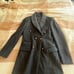 Thick Black Japanese Designer Winter Trench Coat