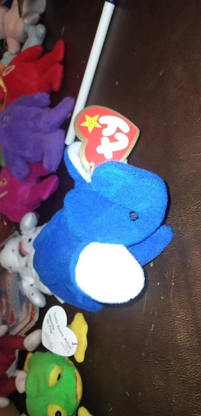 Ty Beanie Babies peanut the royal blue e