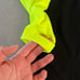 NWT Nike logo soccer/football zip up jersey shirt bright green/black