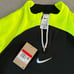 NWT Nike logo soccer/football zip up jersey shirt bright green/black