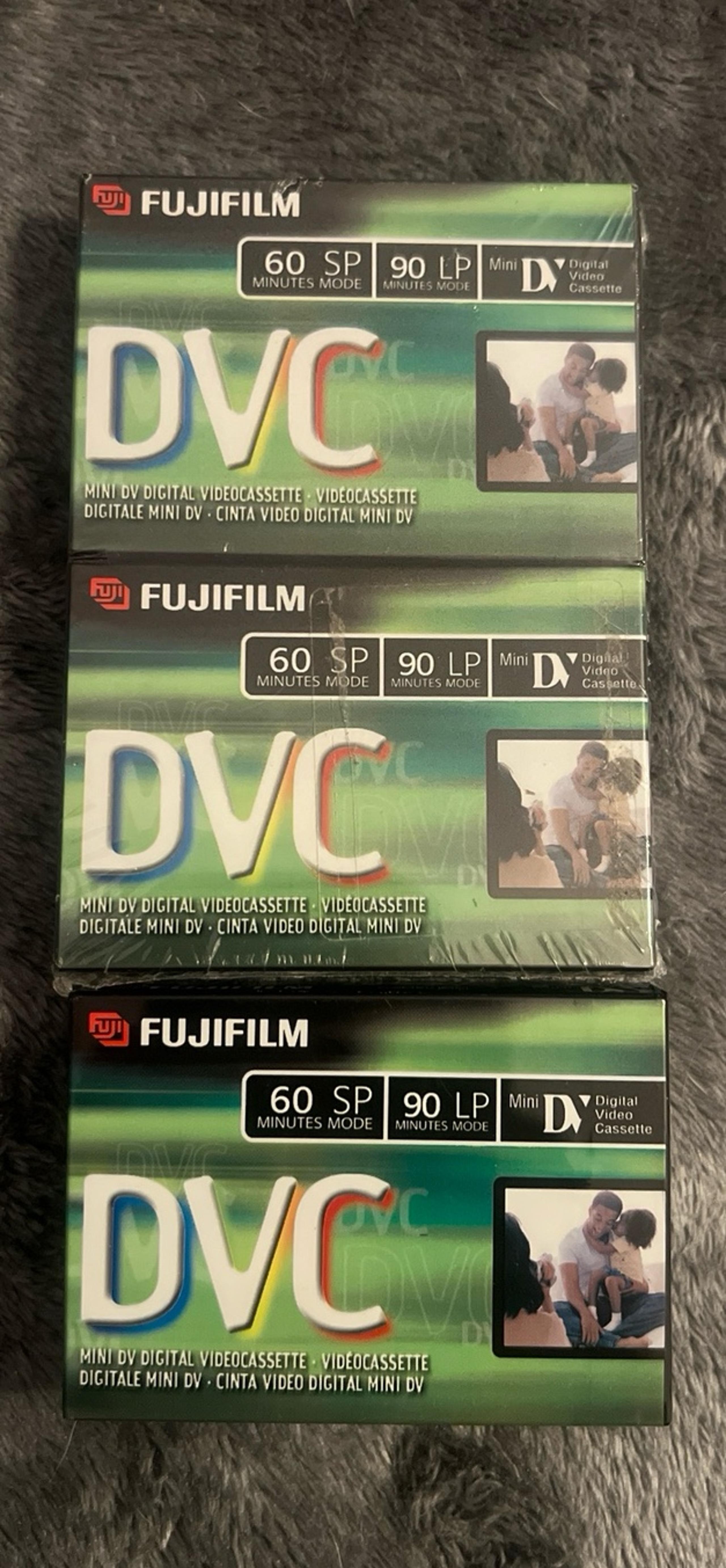 Fujifilm DVC 3- Pack New Sealed 60 SP min each or 90 LP Minutes each