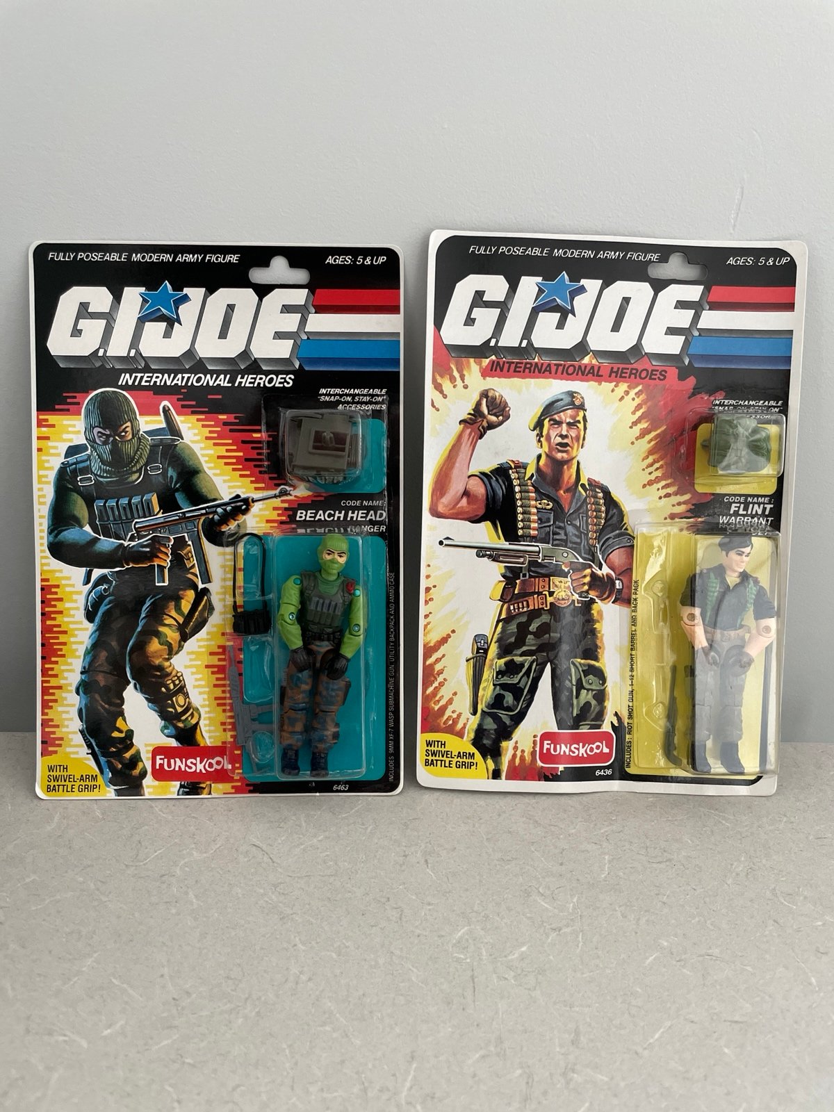 Gijoe Funskool International Heros Beach Head and Flint