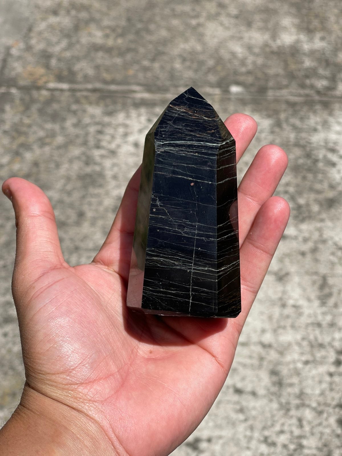 Black tourmaline with Hematite Generator