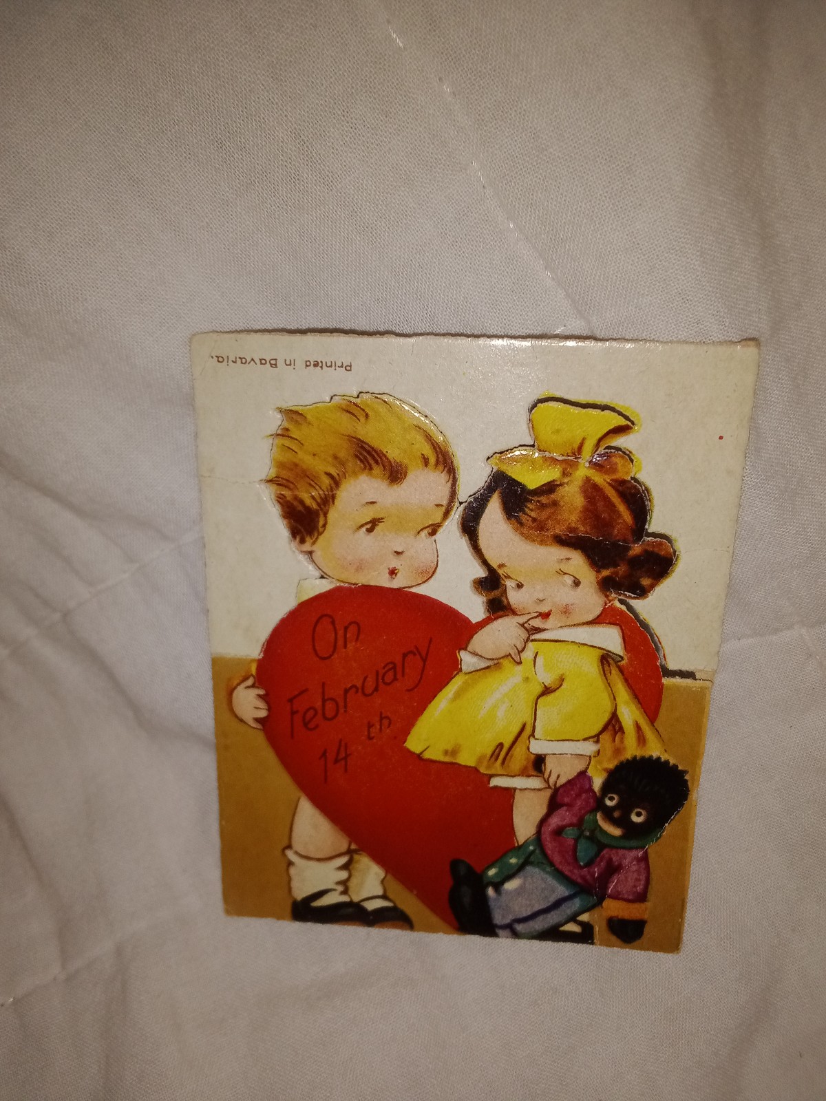 Mid Century Modern Valentine Printed in Bavaria