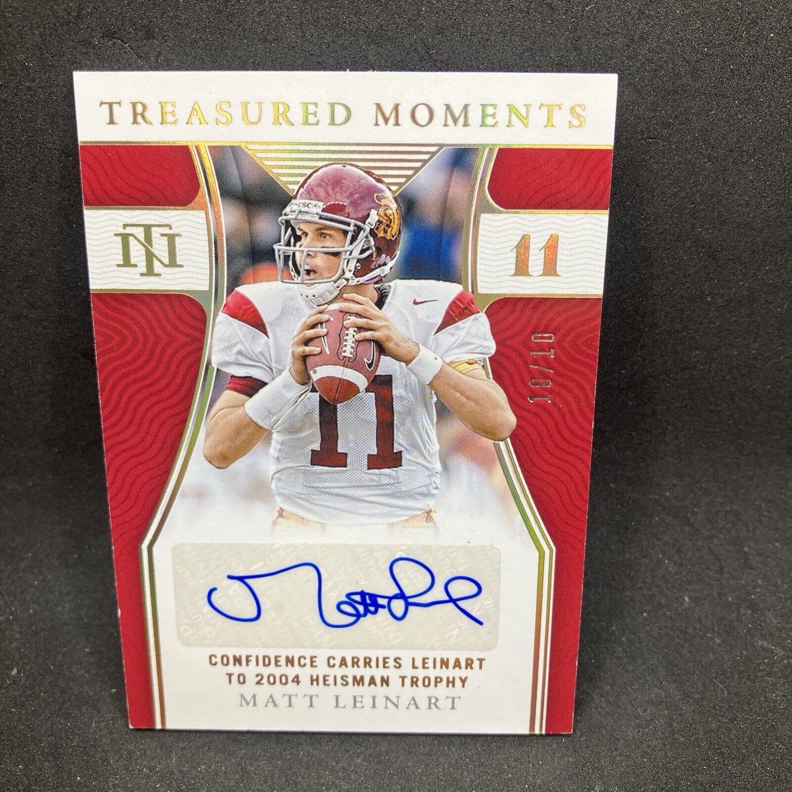 2022 National Treasures Collegiate Matt Leinart Treasured Moments Auto 10/10 USC