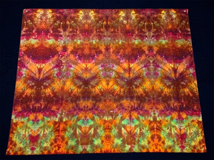 Hand made Psychedelic Tie Dye tapestry