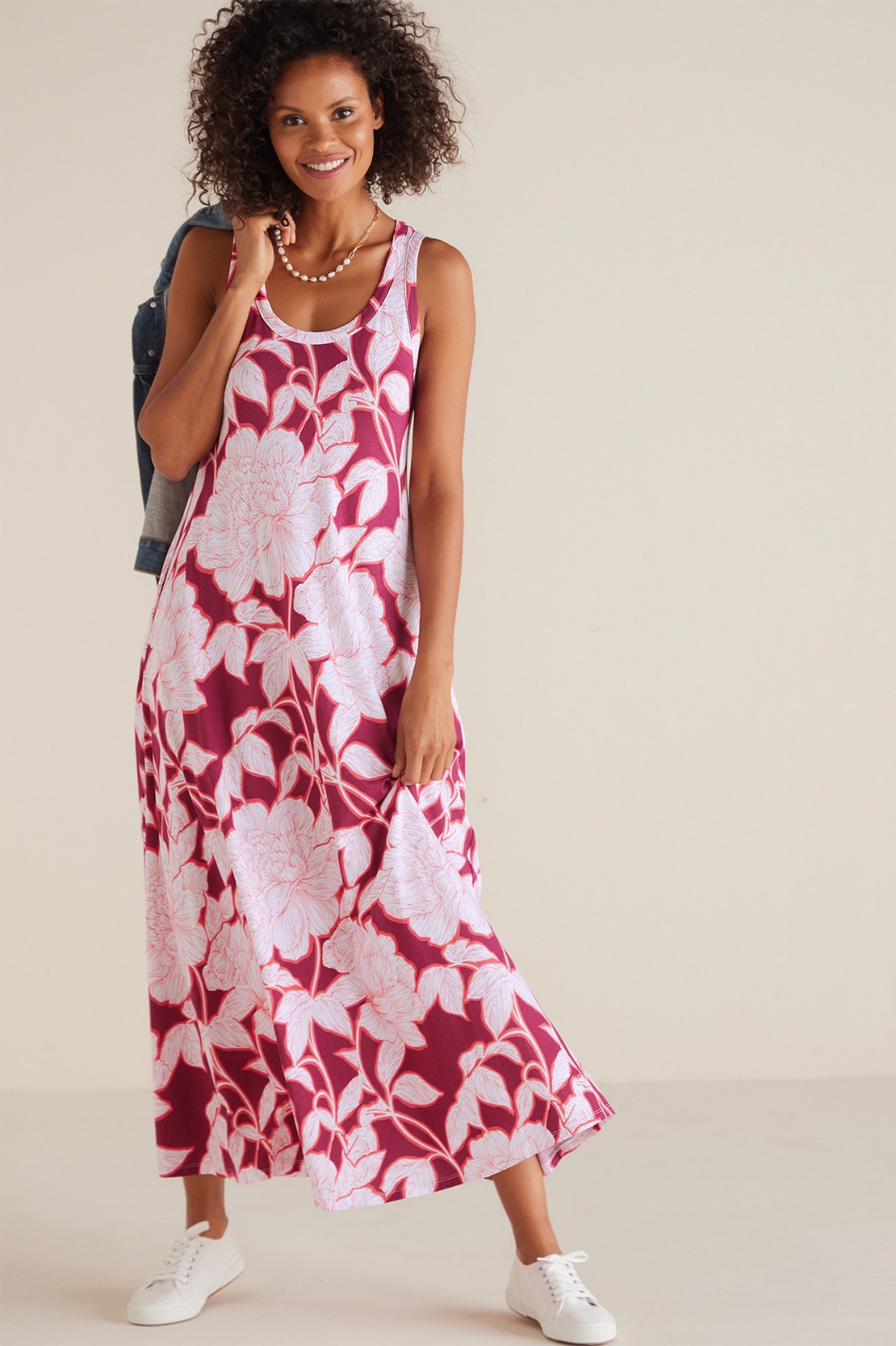 Soft Surroundings Santiago Song Floral Maxi Dress