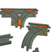Fisher Price Geotrax Gray Tracks 25 Pc Lot ~Straight ~Curve ~Switches ~Crossings