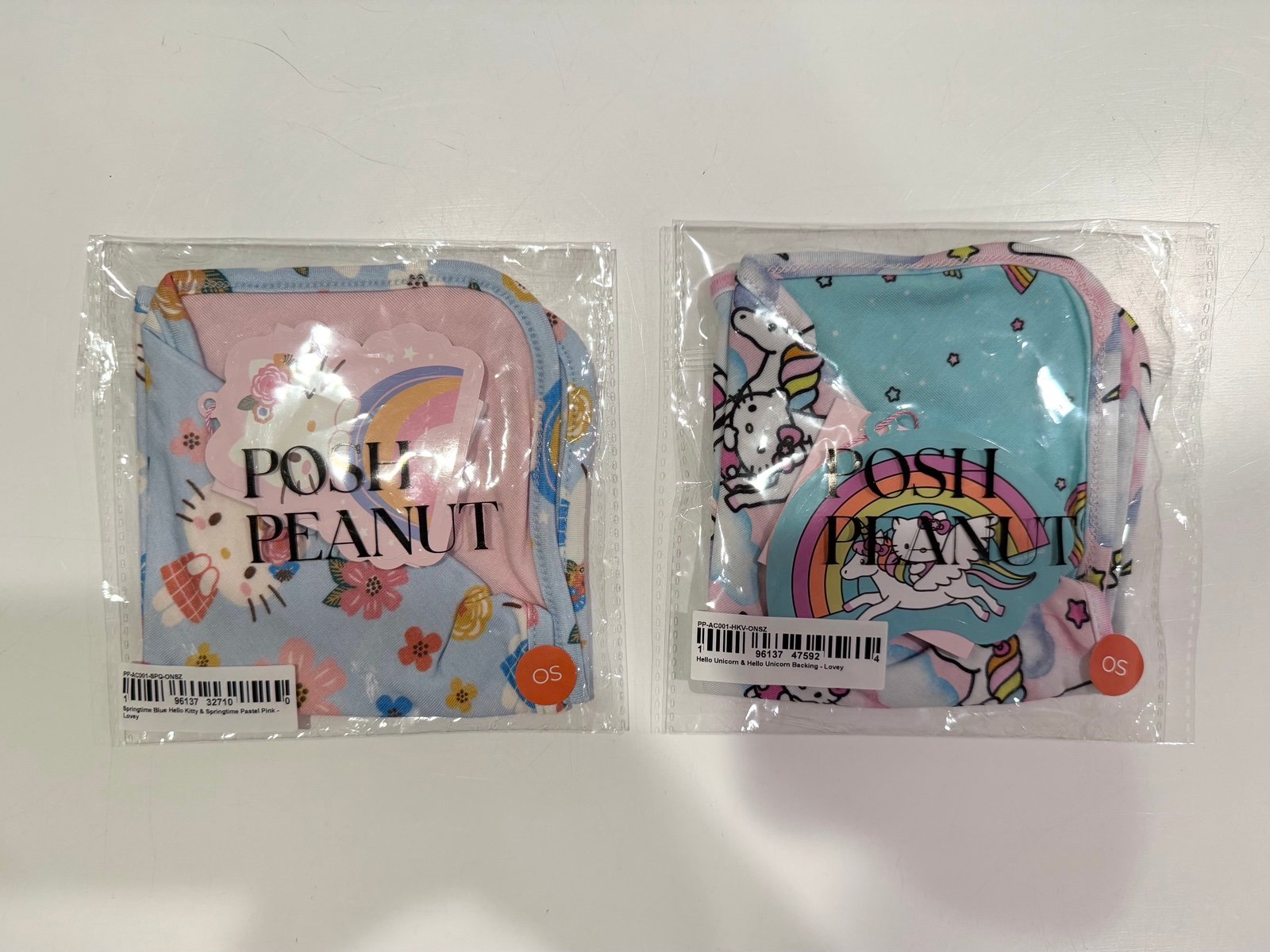 Posh Peanut Hello Kitty Springtime & Unicorn Loveys