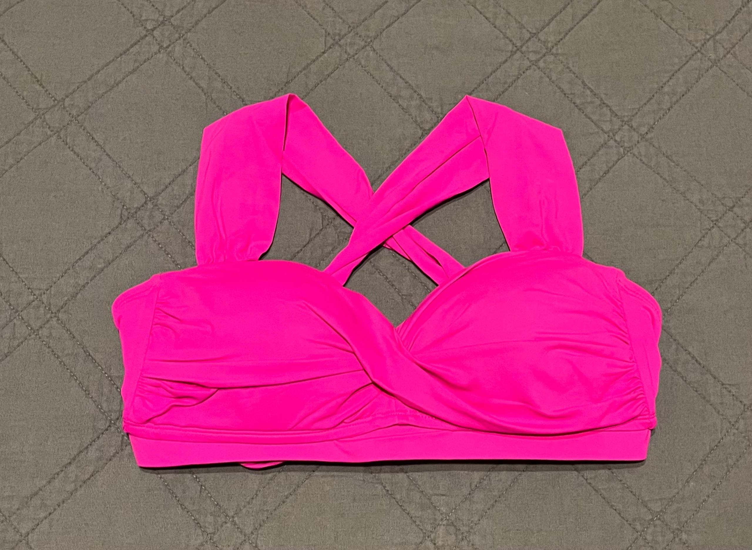 hot pink bikini top