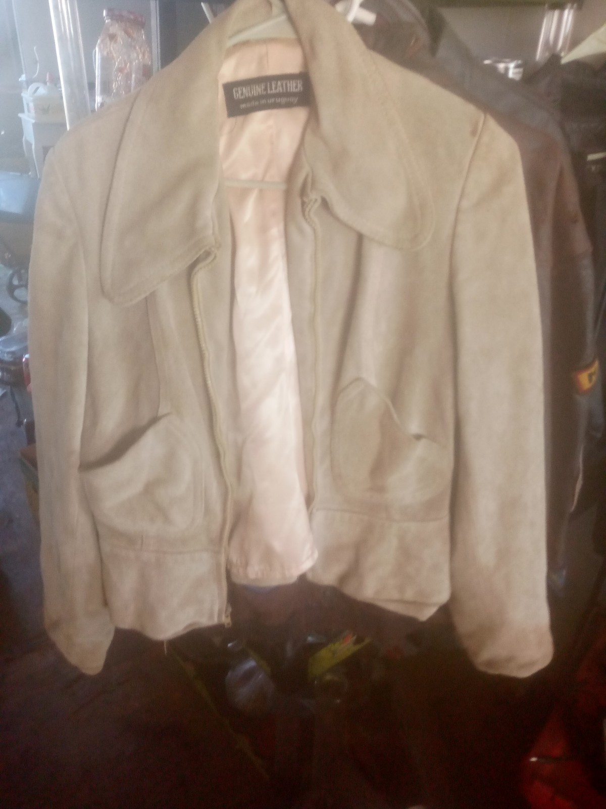 Leather jacket females
