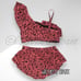 Torrid Coral Leopard Wireless Flounce Bikini Top & Swim Skirt Swimsuit SET 2X 3X