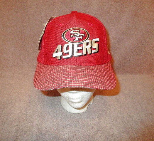 NWT Vintage NFL Pro Line SAN FRANCISCO 49ers HAT Checkered NFL Embroidered LOGO