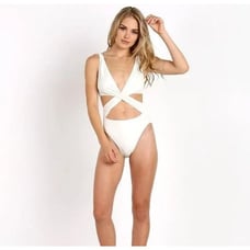 NWT Solid & Striped Sz S Poppy Wrap One Piece Swimsuit