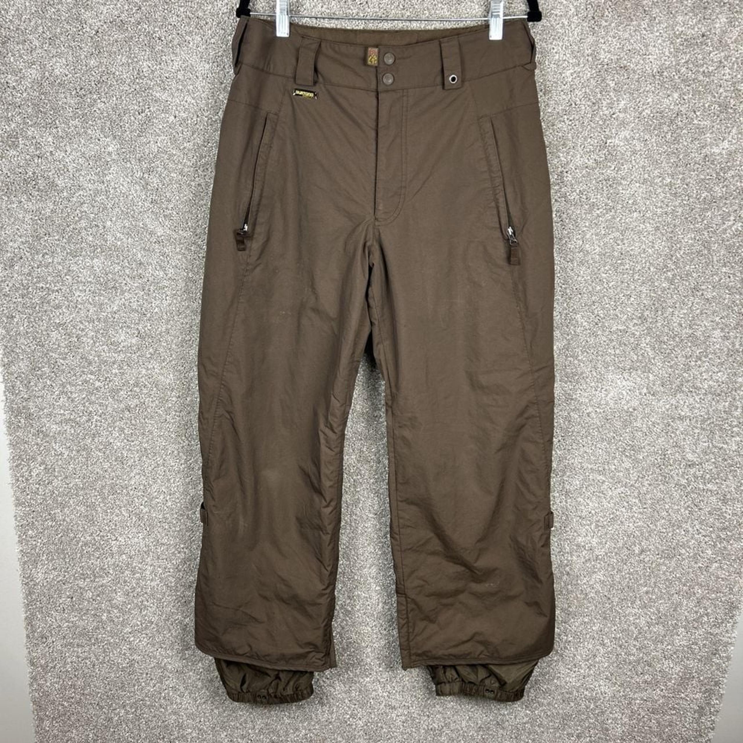 Vintage Burton Snowboard Phantom Snowpants Ski Brown Men's Small