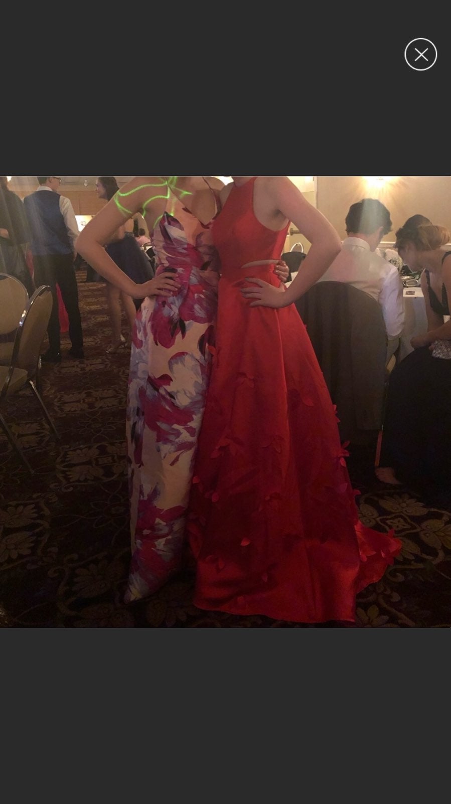 Red formal dress