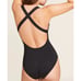 NWT Andie Women's The Full Coverage Strappy Tulum One Piece Swimsuit Black SZ S