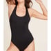 NWT Andie Women's The Full Coverage Strappy Tulum One Piece Swimsuit Black SZ S