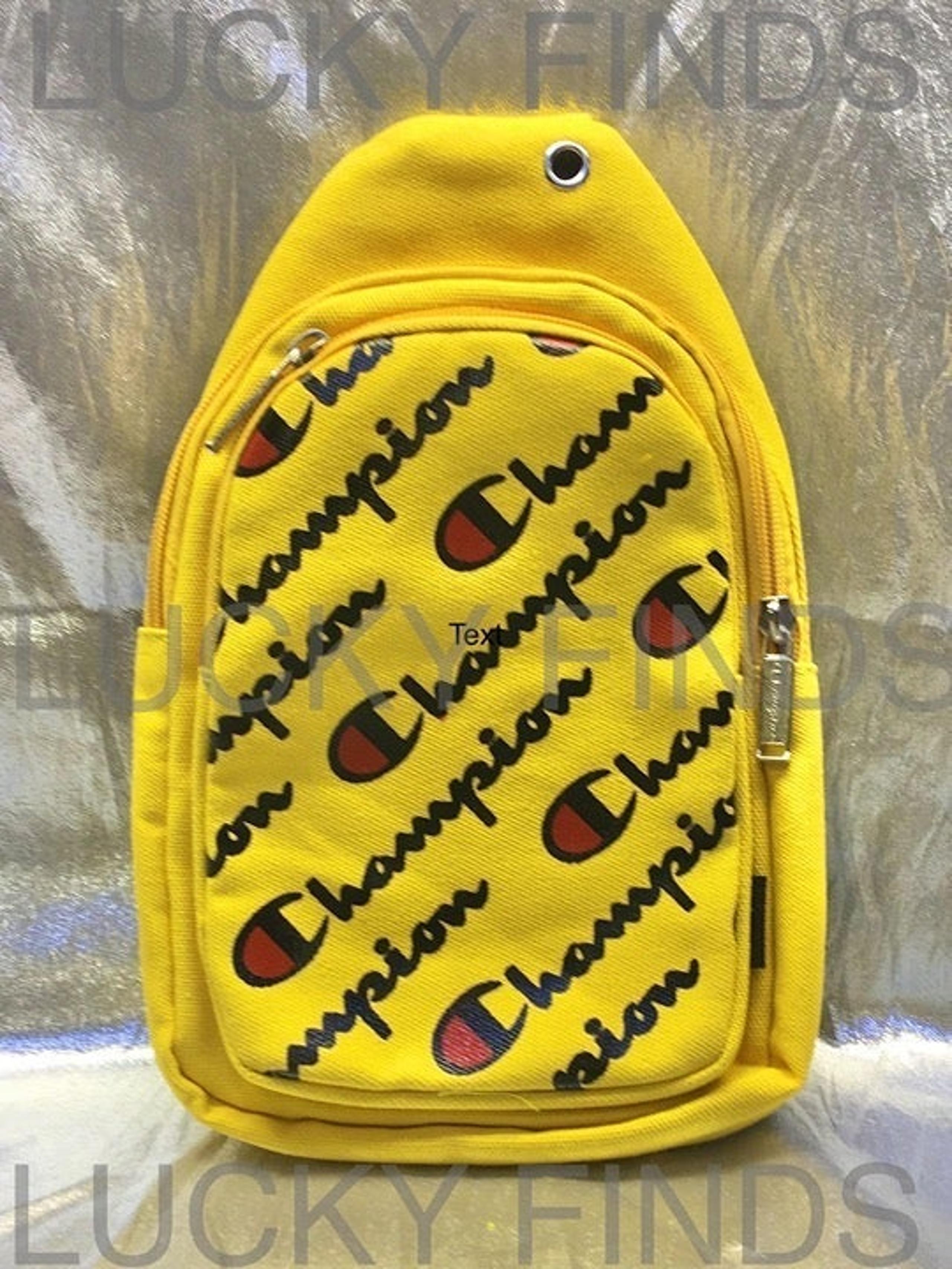 Champion Crossbody Bag Shoulder Bag Messenger Bag Sling Tote Yellow new w/tags