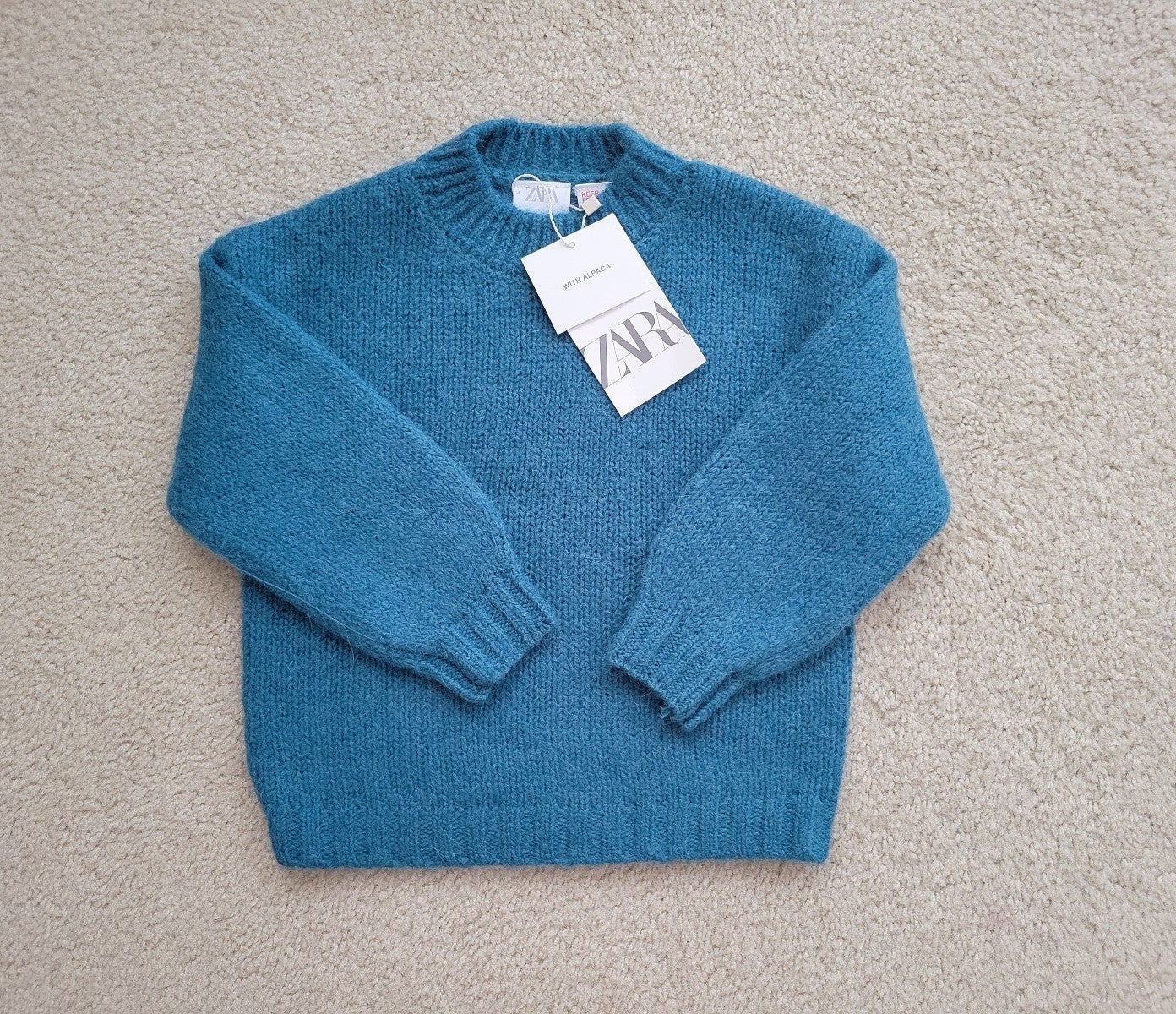 Zara baby girls boys PREMIUM ALPACA KNIT SWEATER. Size 12-18