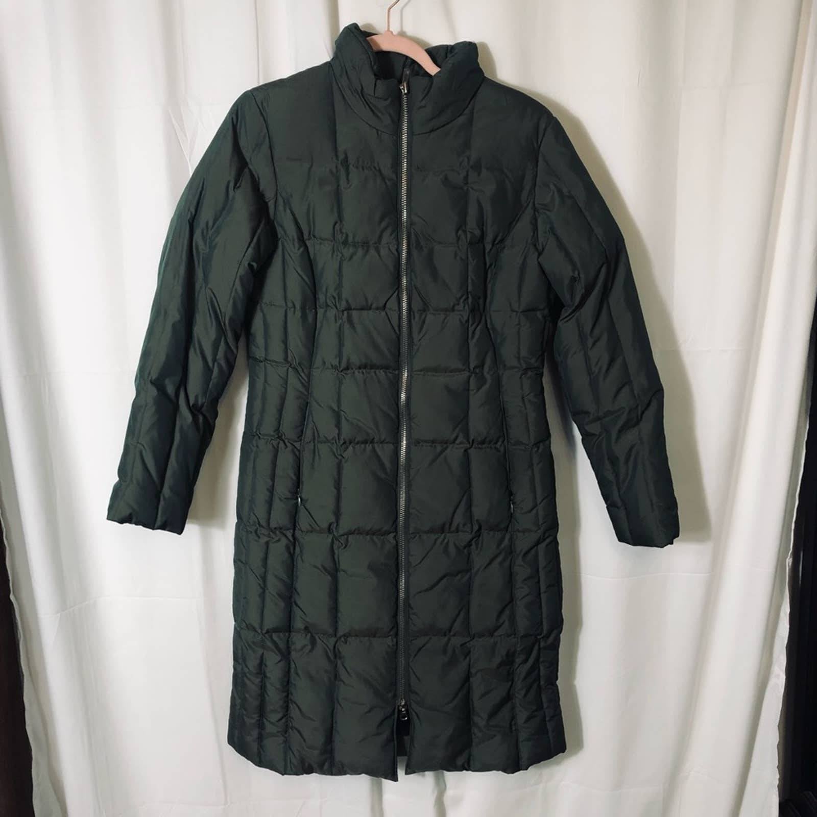 Michael Michael KORS Down long puffer jacket, green irredecent, Size S, EUC