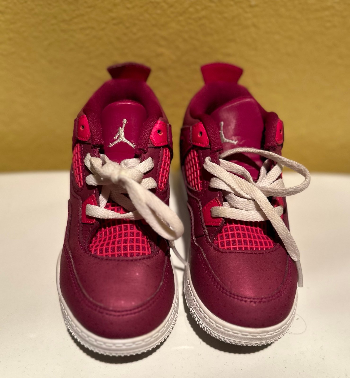 JORDAN (TD) JORDAN 4 RETRO Kids - True Berry/Rush Pink-white