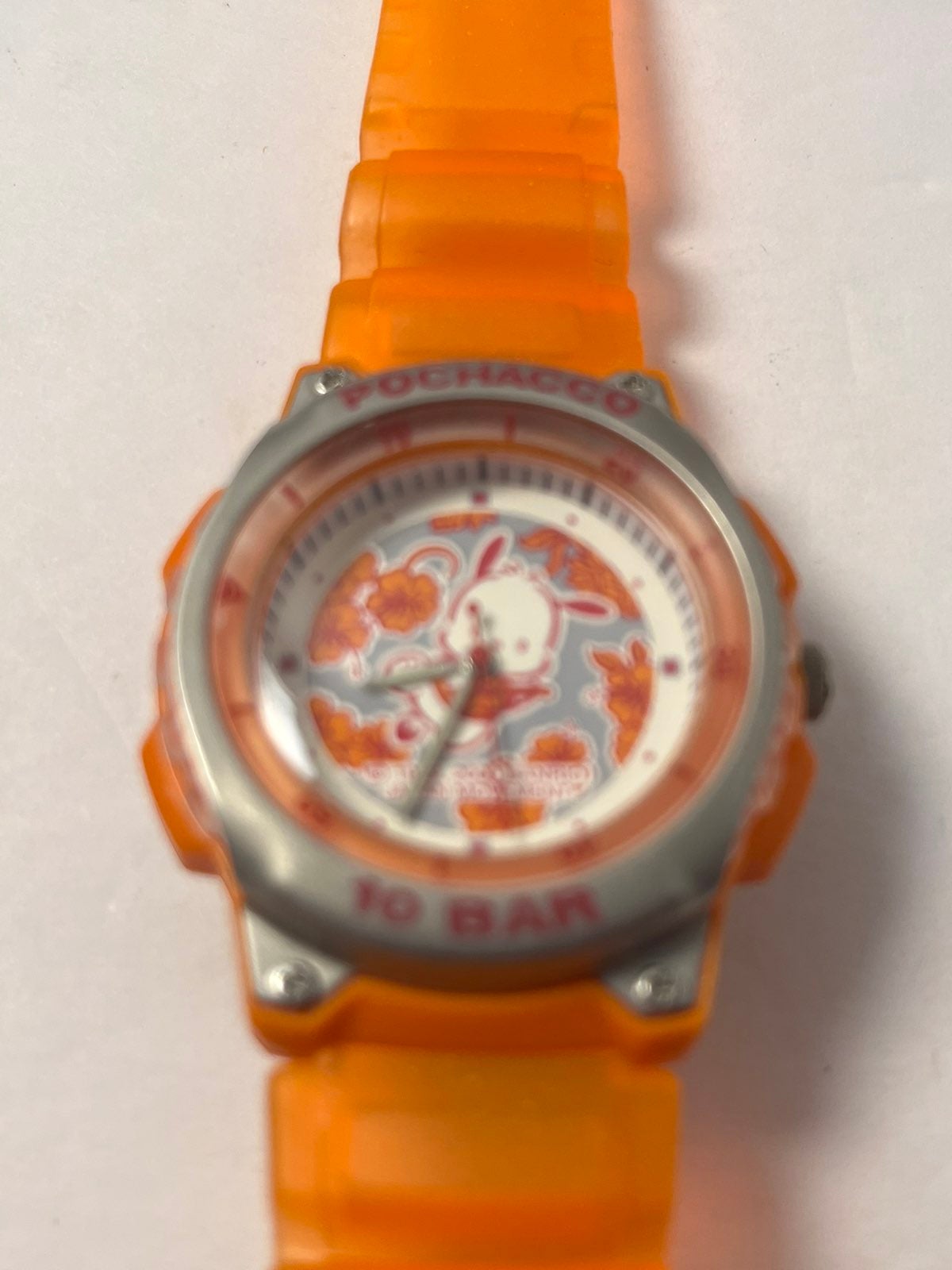 VINTAGE BROKEN BAND POCHACCO FAUX DIVERS WATCH ORANGE MAY WORK