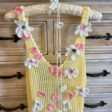 For Love And Lemons Corie Maxi Dress XS + Crochet Necklace OS NWT