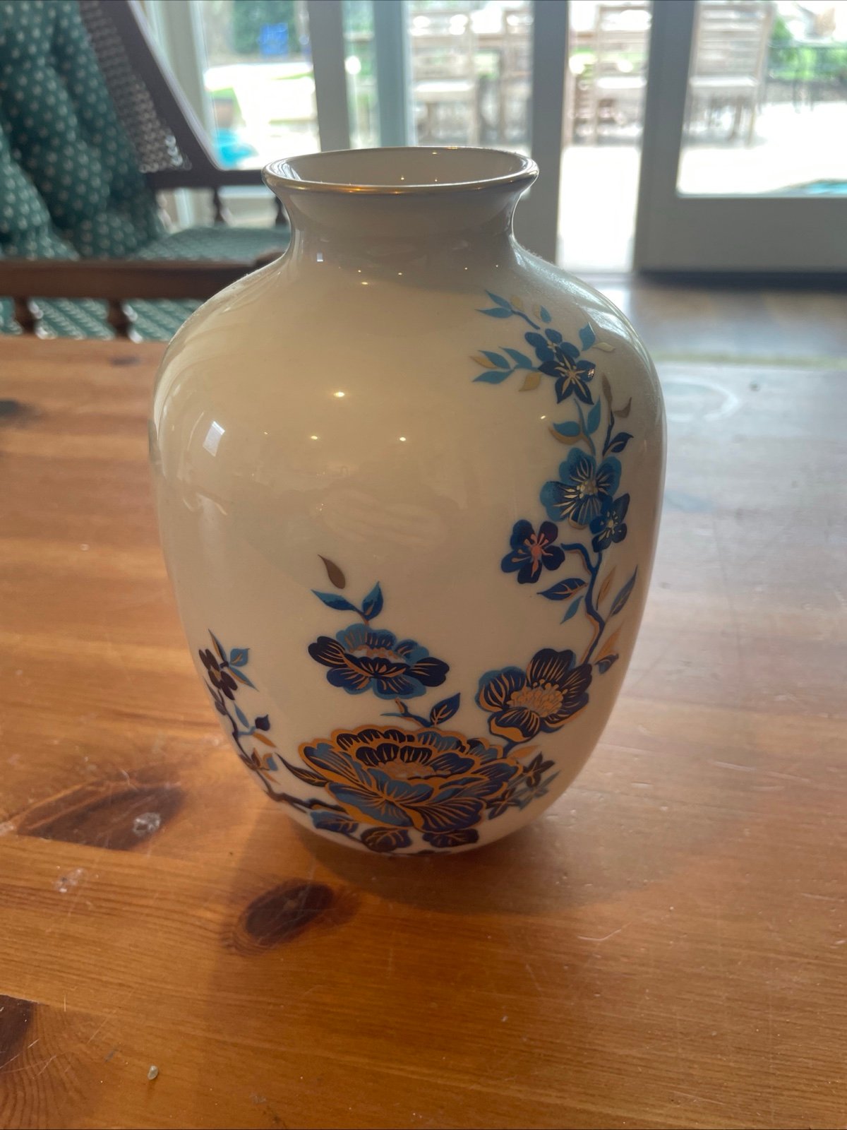 Vintage Lenox Special Blue Flower Accents with Gold Trim