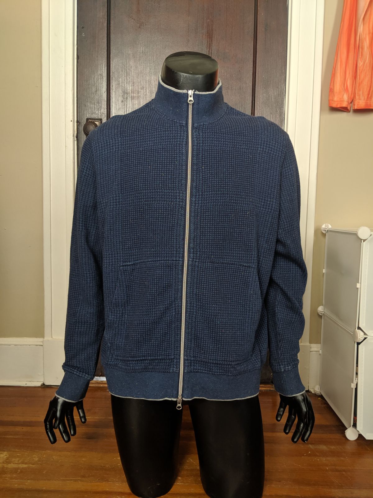 Robert Graham knit zip-up jacket